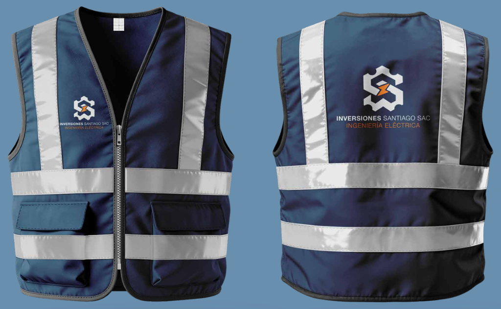 Chaleco Corporativo Oficial con Logo - INVERSIONES SANTIAGO SAC